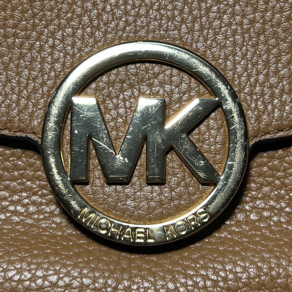 Michael Kors Brown and Gold Crossbody Bag - Picture 7 of 16